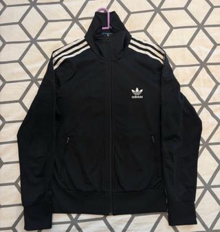 Sudadera Adidas cremallera negra