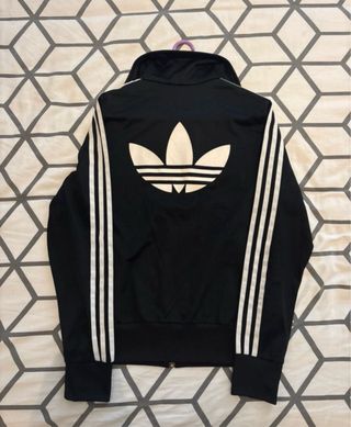Sudadera Adidas cremallera negra