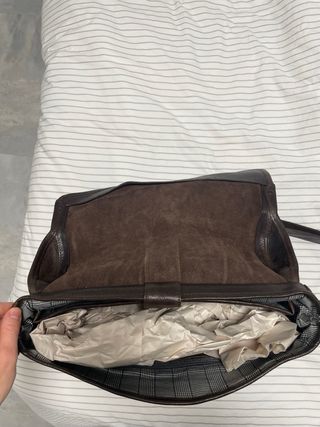 Maletín de piel marrón Unst & Uncle