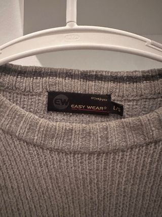 Jersey Easy Wear Gris Rayas