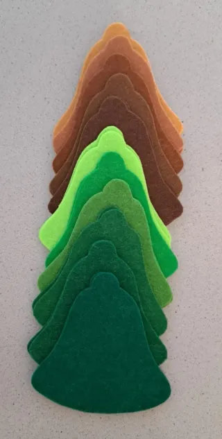 Campane di feltro decorative. Natale.