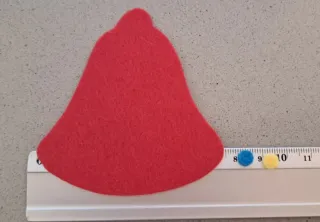 Campane di feltro decorative. Natale.