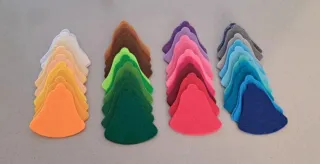 Campane di feltro decorative. Natale.