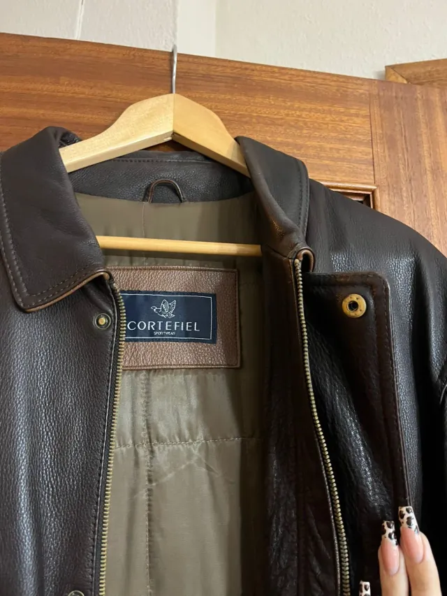 Abrigo de piel para caballero