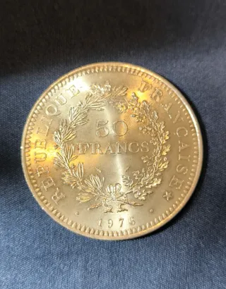 50 Francos Franceses 1976 Moneda