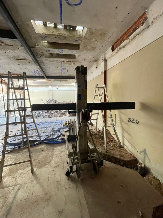 Estructura metálica para obra