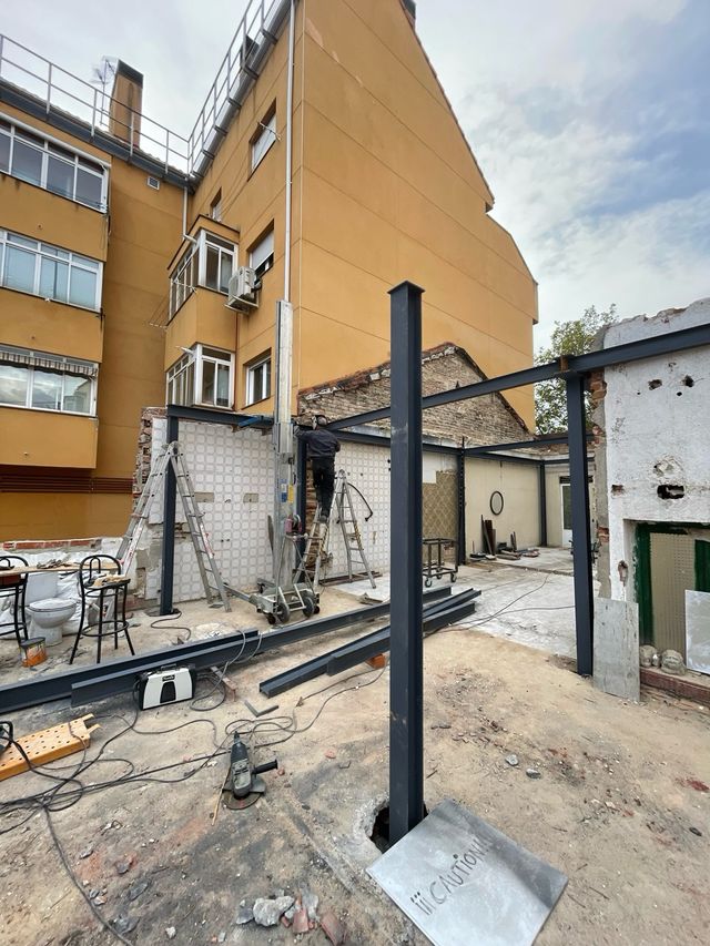 Estructura metálica para obra