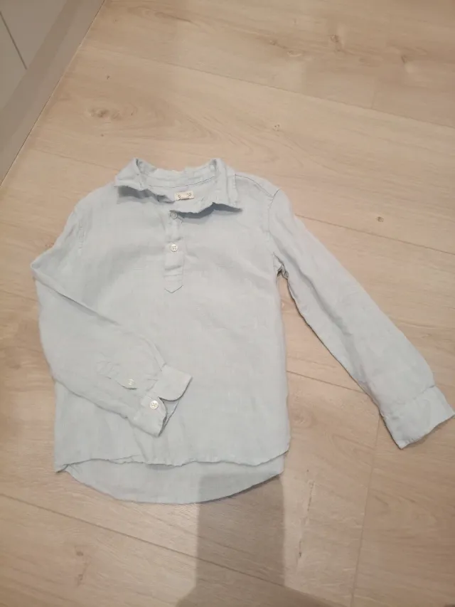 Camisa Gocco Lino Azul Claro T.5/6