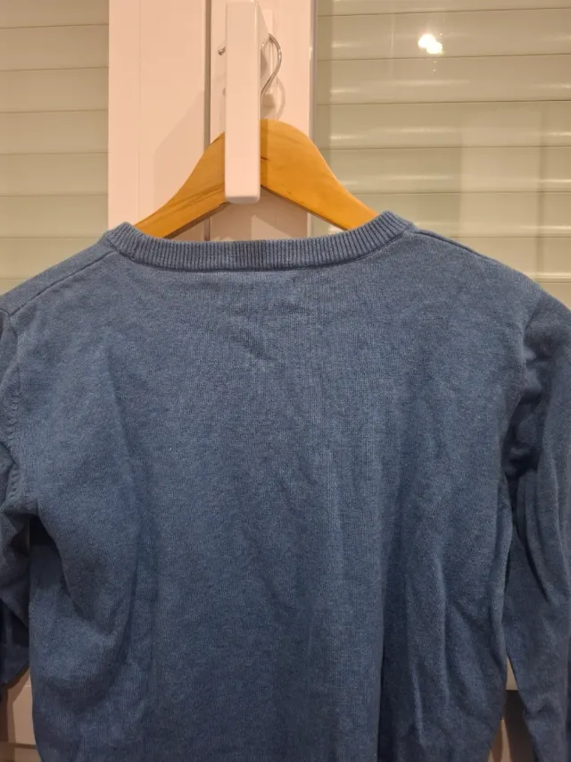 Jersey azul de manga larga