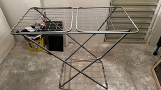 Tendedero metálico plegable interior