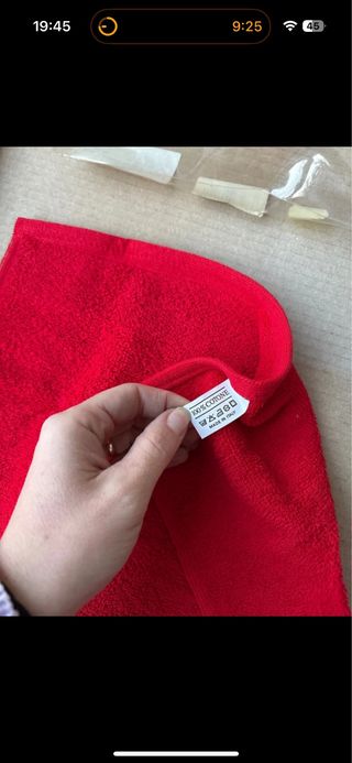 Set 2 Asciugamani Rossi Disney 101 Dalmata