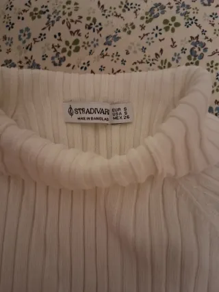 Jersey Stradivarius blanco mujer