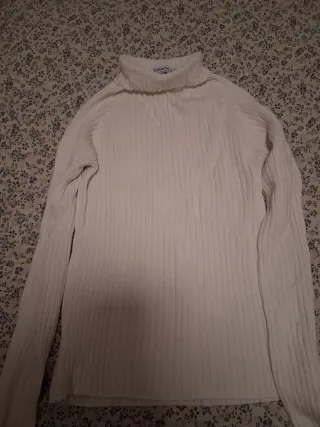 Jersey Stradivarius blanco mujer