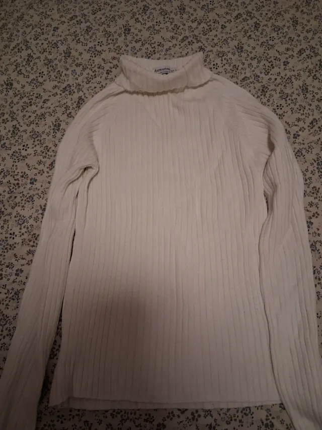 Jersey Stradivarius blanco mujer