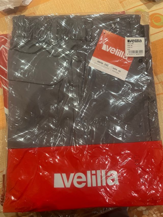 Pantalones de trabajo Velilla gris talla 48