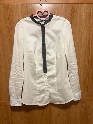 Camisa Medicine Blanca y Gris Talla S