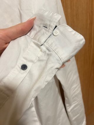 Camisa Medicine Blanca y Gris Talla S