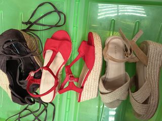 3 Pares Sandalias Verano Cuña