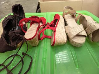 3 Pares Sandalias Verano Cuña