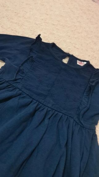 Vestido/blusa azul 98 cm