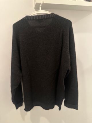 Jersey Tex casual hombre negro y gris