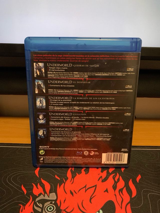 Underworld Colección Completa Blu-ray 5 Discos