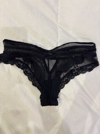 Tanga Negro Encaje Sexy