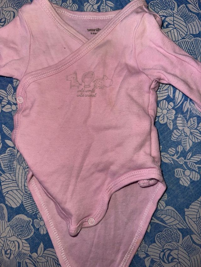Body manga larga rosa bebé Vertbaudet