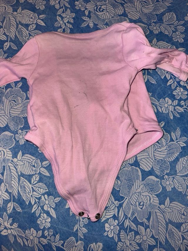 Body manga larga rosa bebé Vertbaudet