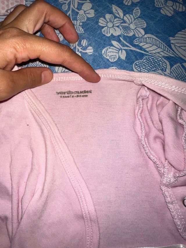 Body manga larga rosa bebé Vertbaudet