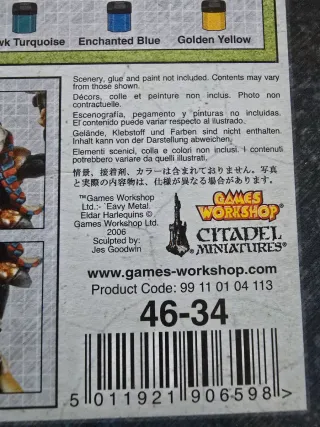 Warhammer 40k Eldar Harlequins NIB Metallo