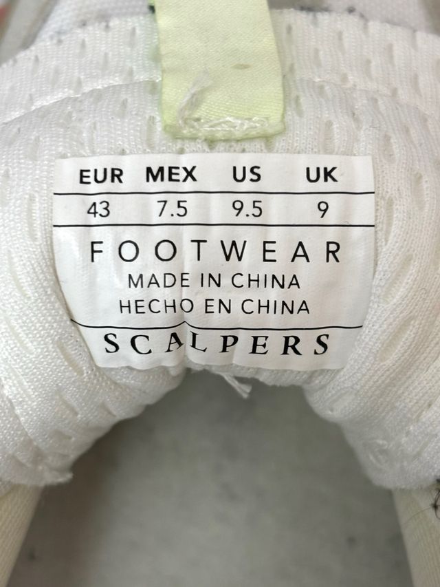 Zapatillas Scalpers Hombre Talla 43 Blancas