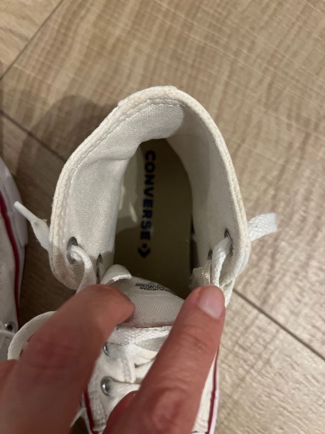 Botas zapatillas Converse Blancas Talla 31.5