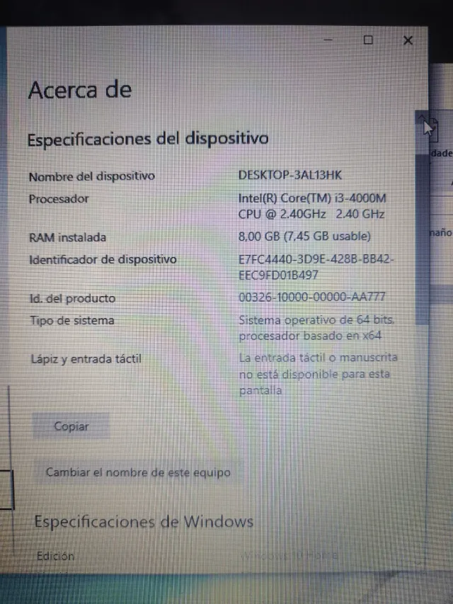 Portátil HP ProBook i3