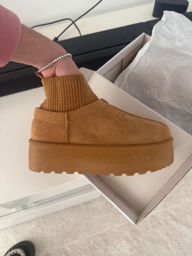 Botas de plataforma calcetín