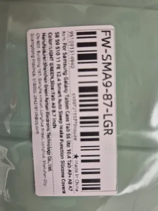 Funda for Samsung Galaxy Tab S6 Lite Verde