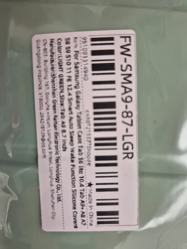 Funda for Samsung Galaxy Tab S6 Lite Verde