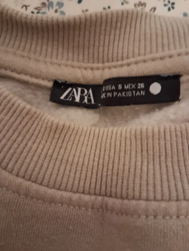Sudadera Zara Beige