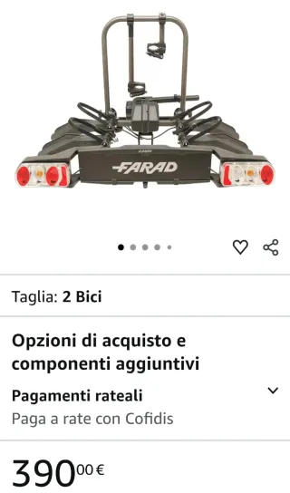 Portabici Farad Susa per 2 Bici