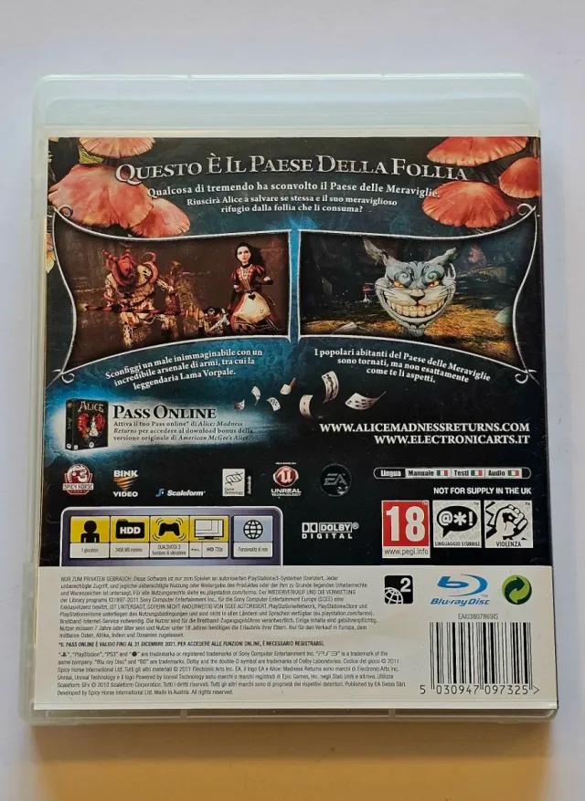 PS3   Alice Madness Returns.