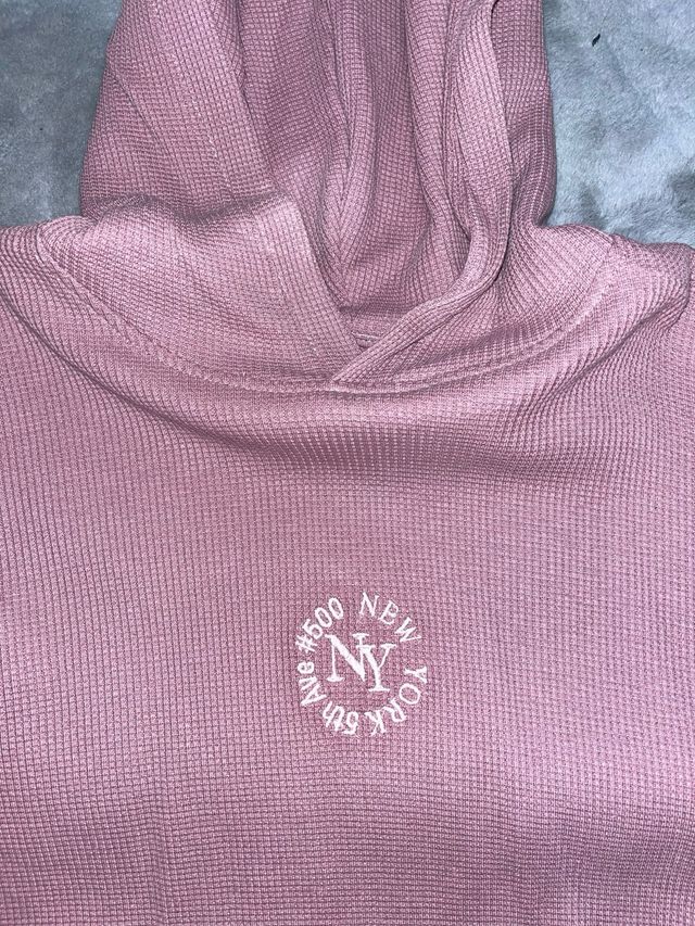 Sudadera Zara Rosa Capucha Talla M