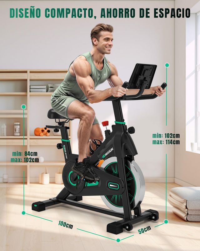 Bicicleta estática con monitor LCD