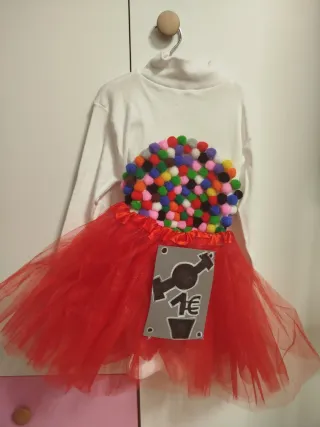 Disfraz marrón y dorado