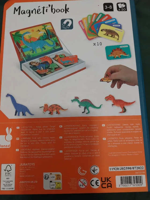 Janod Magneti'book Dinosaurios 3-8 años