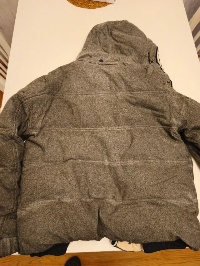 Moncler plumifero Grenoble vintag gris lana Talla1