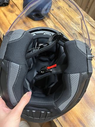 Casco Jet LS2 Negro Brillante Nuevo talla S