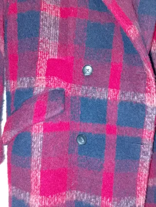 Abrigo cuadros Pull&Bear/ Talla grande