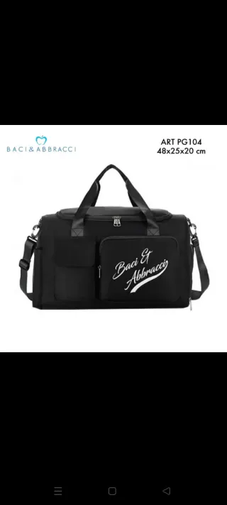 Borsone palestra Baci & Abbracci vari colori