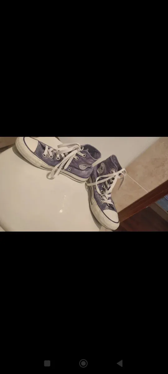 Zapatillas Converse Altas Moradas