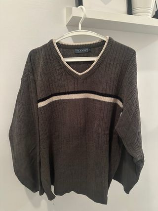 Jersey NUDOS gris rayas